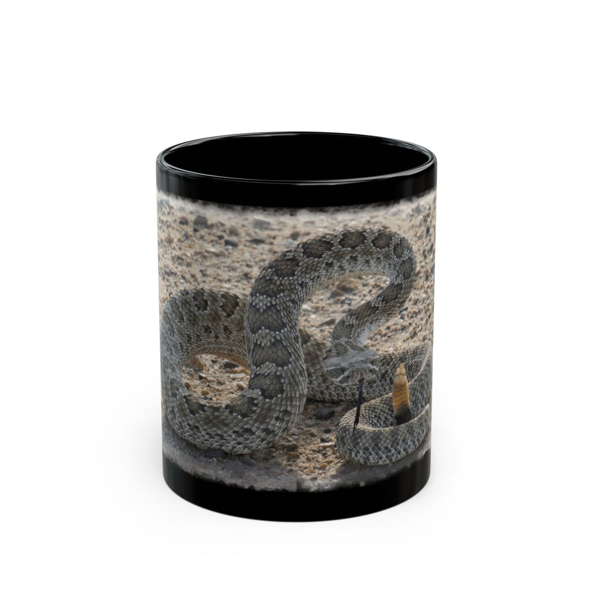 Prairie Rattlesnake Black Mug — image 2