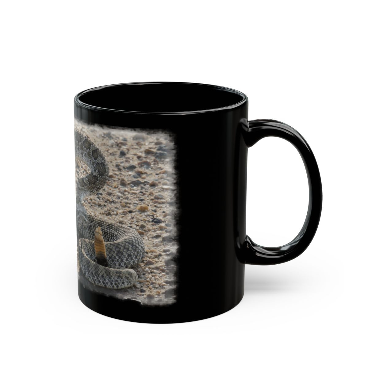 Prairie Rattlesnake Black Mug — image 3
