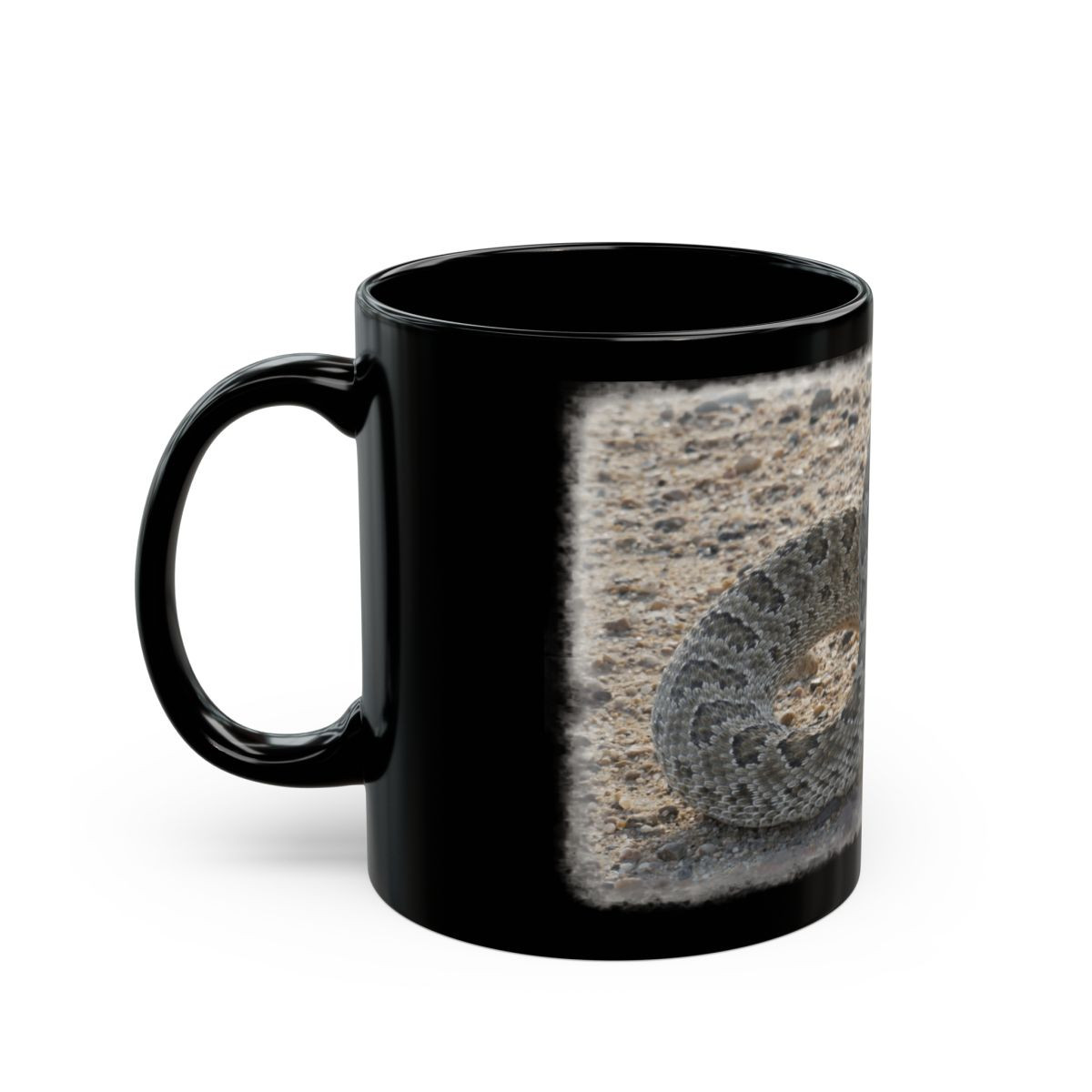 Prairie Rattlesnake Black Mug — image 4